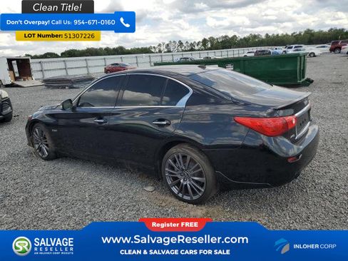 Used 2016 INFINITI Q50 Red Sport 400 AWD/4WD image 3