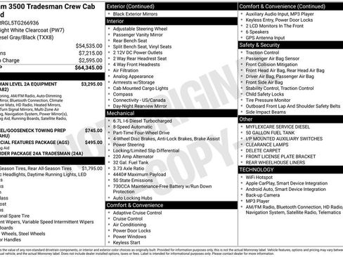 New 2026 RAM 3500 Tradesman AWD/4WD image 31