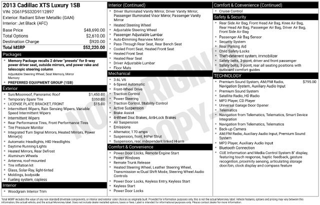 Certified 2013 Cadillac XTS Luxury FWD image 19