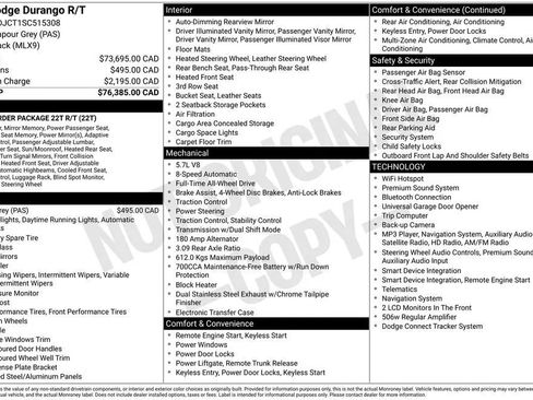 Used 2025 Dodge Durango R/T AWD/4WD image 2