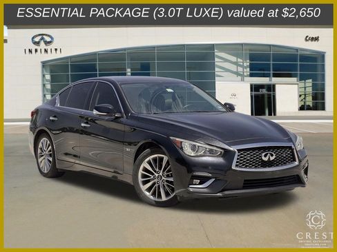 Used 2018 INFINITI Q50 Luxe w/ Essential Package (3.0T Luxe) RWD image 1