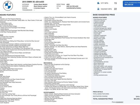 Used 2015 BMW X5 xDrive50i image 5