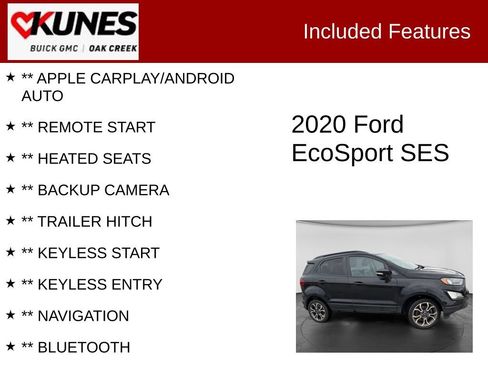 Used 2020 Ford EcoSport SES AWD/4WD image 2