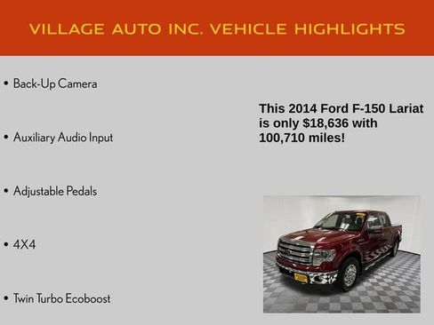 Used 2014 Ford F150 Lariat w/ Equipment Group 502A Luxury image 28
