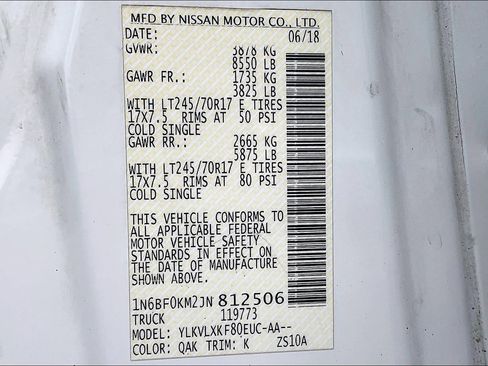 Used 2018 Nissan NV 1500 SV w/ Navigation Package image 34