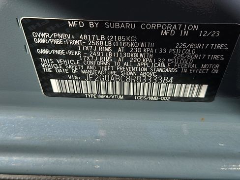 Certified 2024 Subaru Crosstrek 2.0i AWD/4WD image 7
