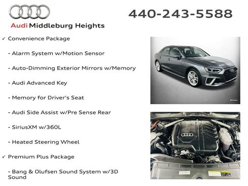 Certified 2023 Audi A4 2.0T Premium Plus w/ Premium Plus Package AWD/4WD image 12