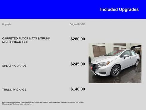 New 2025 Nissan Versa SV w/ Trunk Package image 12