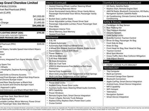 Used 2020 Jeep Grand Cherokee Limited w/ Premium Lighting Group image 38