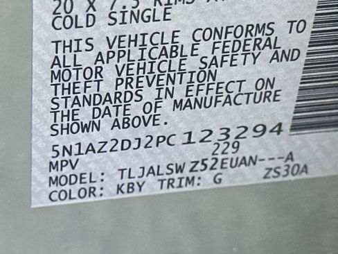 Used 2023 Nissan Murano Platinum w/ Cargo Package FWD image 33