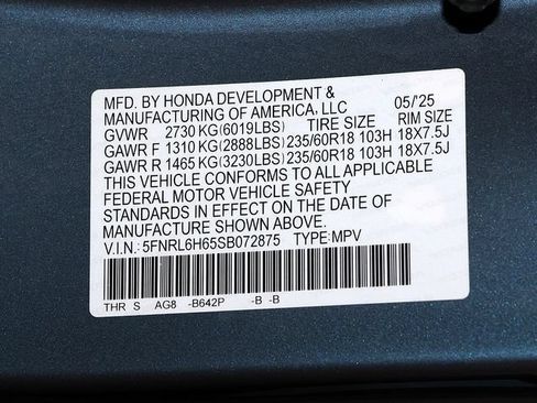 Used 2025 Honda Odyssey EX-L image 36