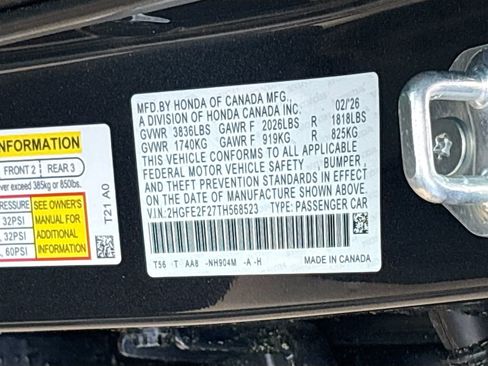 Used 2026 Honda Civic LX image 31