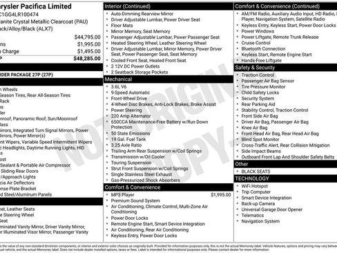 Used 2020 Chrysler Pacifica Limited image 31