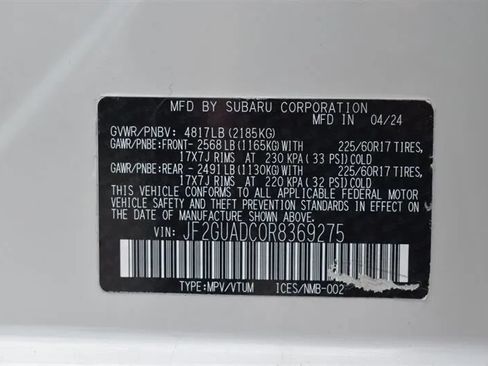 Used 2024 Subaru Crosstrek 2.0i Premium w/ Crosstrek Mirror Package AWD/4WD image 31