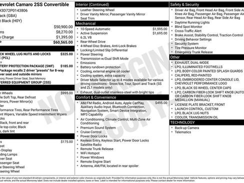 Used 2023 Chevrolet Camaro SS RWD image 25