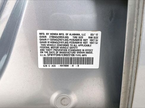 Used 2012 Honda Pilot EX-L image 37