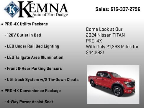 Used 2024 Nissan Titan PRO-4X w/ Pro-4x Convenience Package image 13