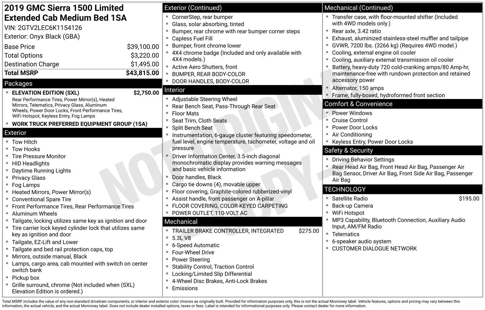 Used 2019 GMC Sierra 1500 Limited w/ Elevation Edition AWD/4WD image 16
