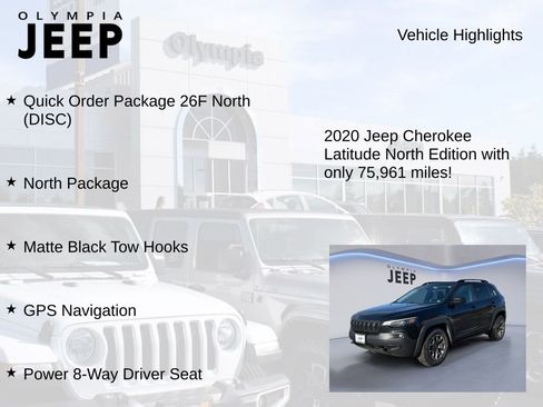 Used 2020 Jeep Cherokee Latitude w/ Quick Order Package 26F North image 7
