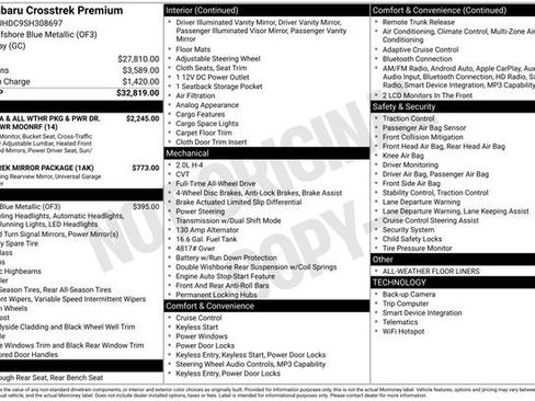 Certified 2025 Subaru Crosstrek 2.0i Premium image 13