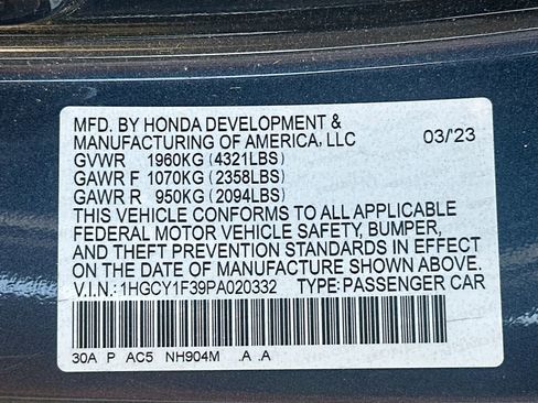 Used 2023 Honda Accord EX image 36