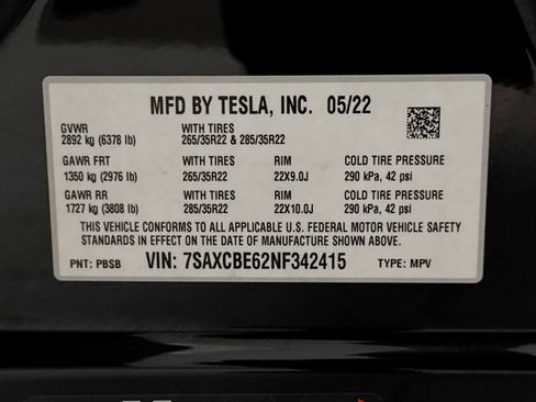 Used 2022 Tesla Model X Plaid AWD/4WD image 41