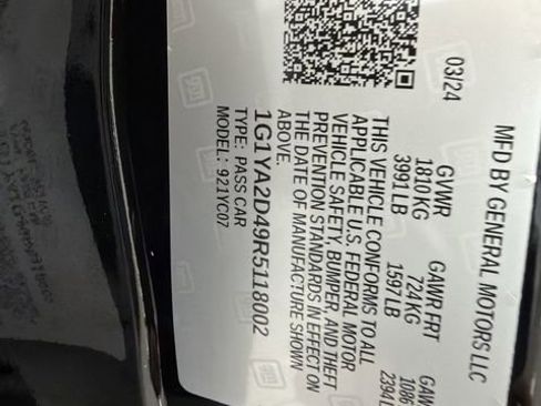 Certified 2024 Chevrolet Corvette Stingray Coupe w/ 1LT image 27