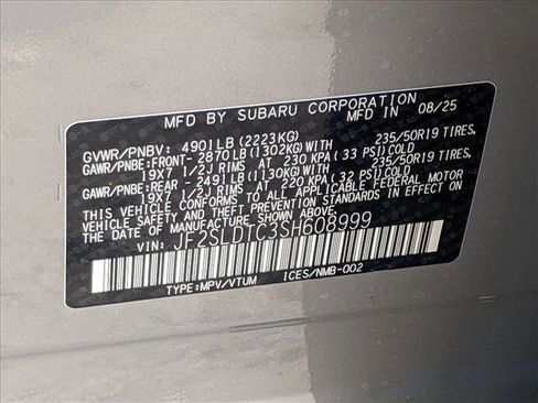 New 2025 Subaru Forester Touring image 18