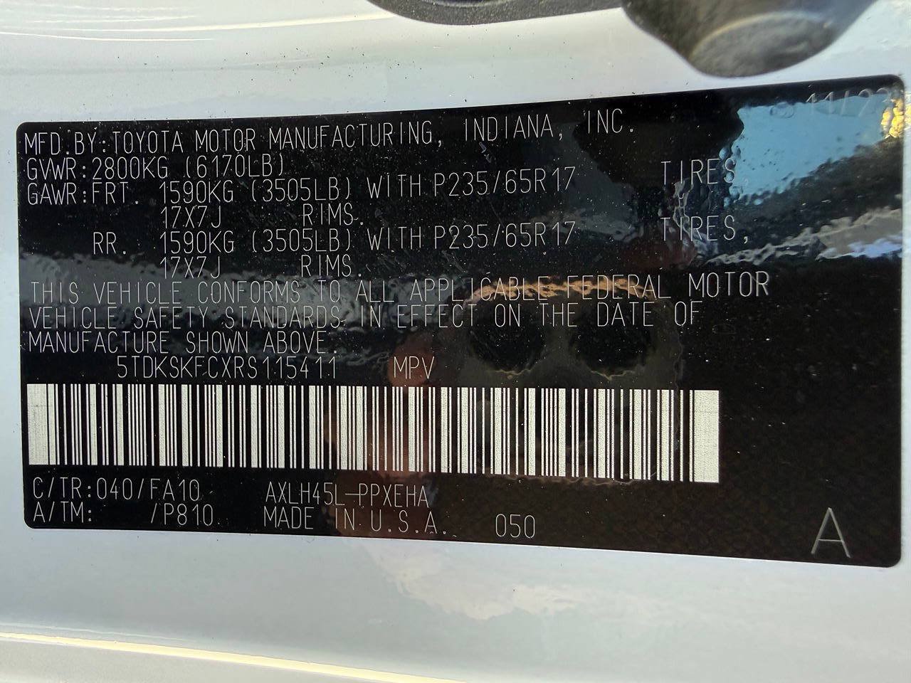 Used 2024 Toyota Sienna LE AWD/4WD image 44