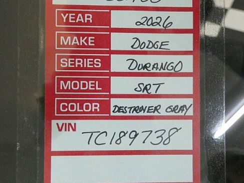 New 2026 Dodge Durango SRT Hellcat w/ Premium Group image 33