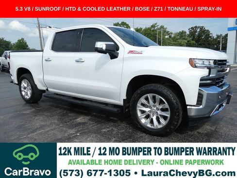 Certified 2021 Chevrolet Silverado 1500 LTZ w/ Technology Package AWD/4WD image 1