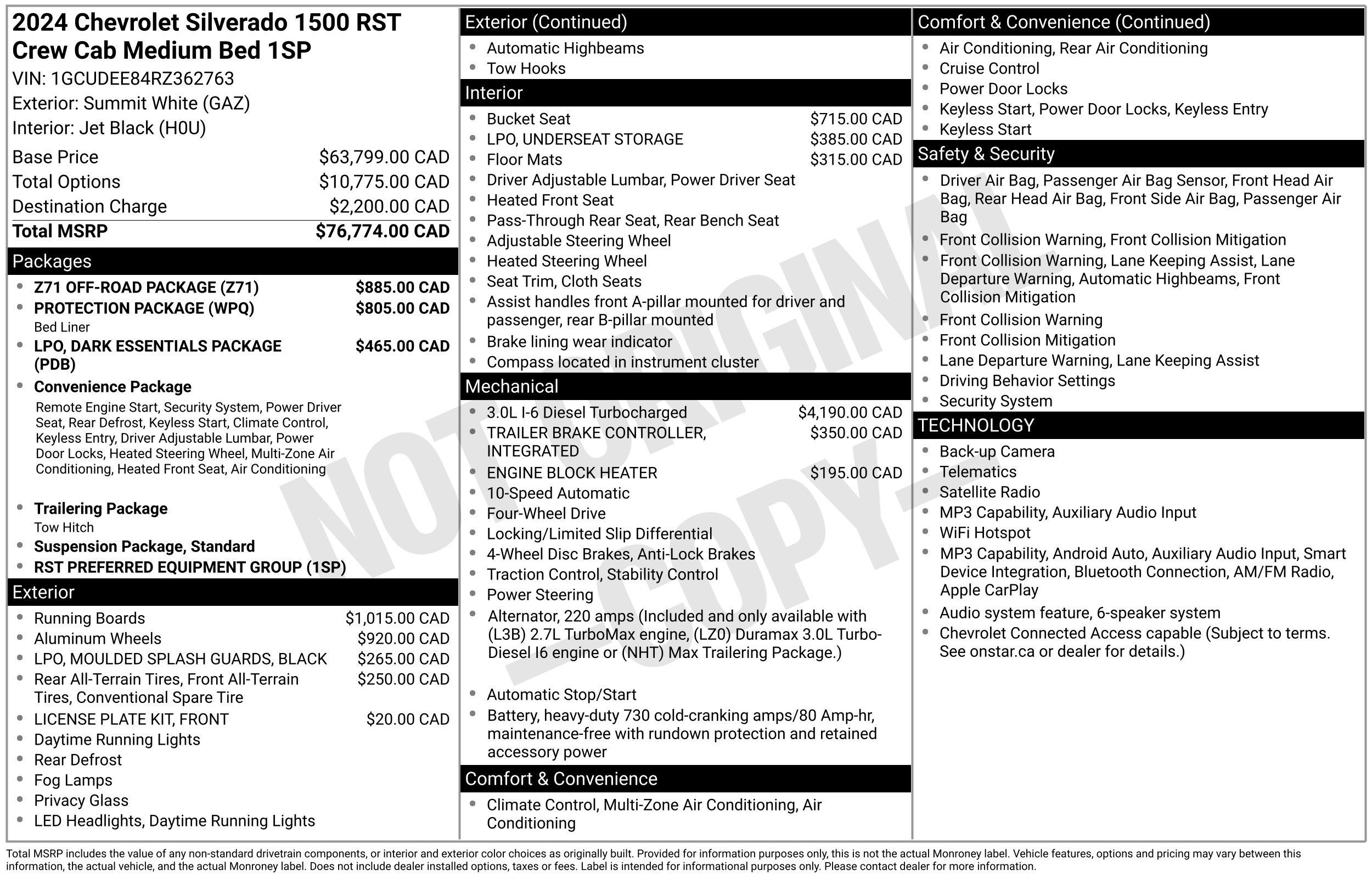 Used 2024 Chevrolet Silverado 1500 RST w/ Z71 Off-Road Package AWD/4WD image 3