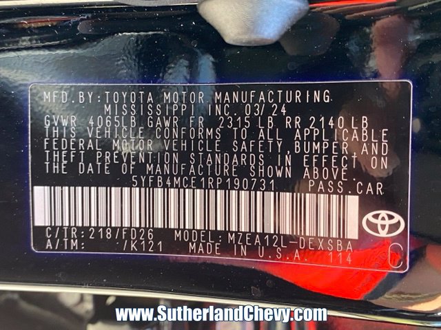Used 2024 Toyota Corolla Sedan w/ SE Convenience Package FWD image 41