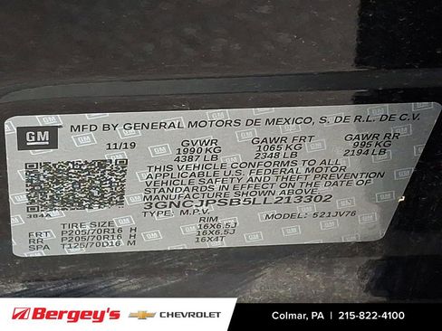 Certified 2020 Chevrolet Trax LT w/ Driver Confidence Package image 28