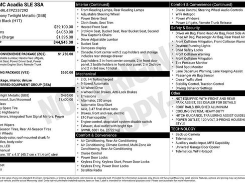 Used 2023 GMC Acadia SLE w/ Driver Convenience Package image 2