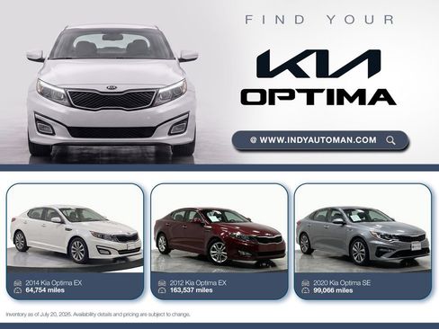 Used 2020 Kia Optima SE FWD image 1