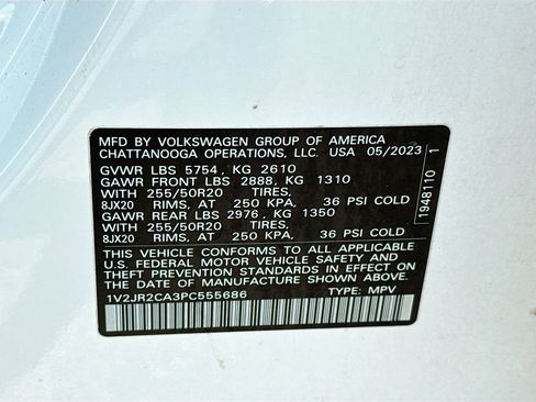 Used 2023 Volkswagen Atlas SE w/ Panoramic Sunroof Package FWD image 46