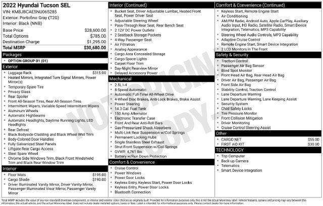Used 2022 Hyundai Tucson SEL AWD/4WD image 19