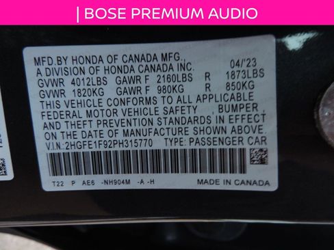 Used 2023 Honda Civic Touring image 16