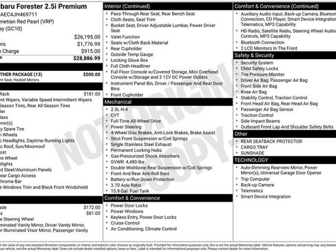Used 2018 Subaru Forester 2.5i Premium w/ All-Weather Package AWD/4WD image 9