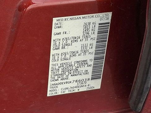 Used 2016 Nissan Frontier SV w/ SV Value Truck Package image 27