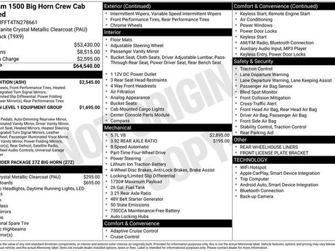 New 2026 RAM 1500 Big Horn w/ Night Edition AWD/4WD image 3