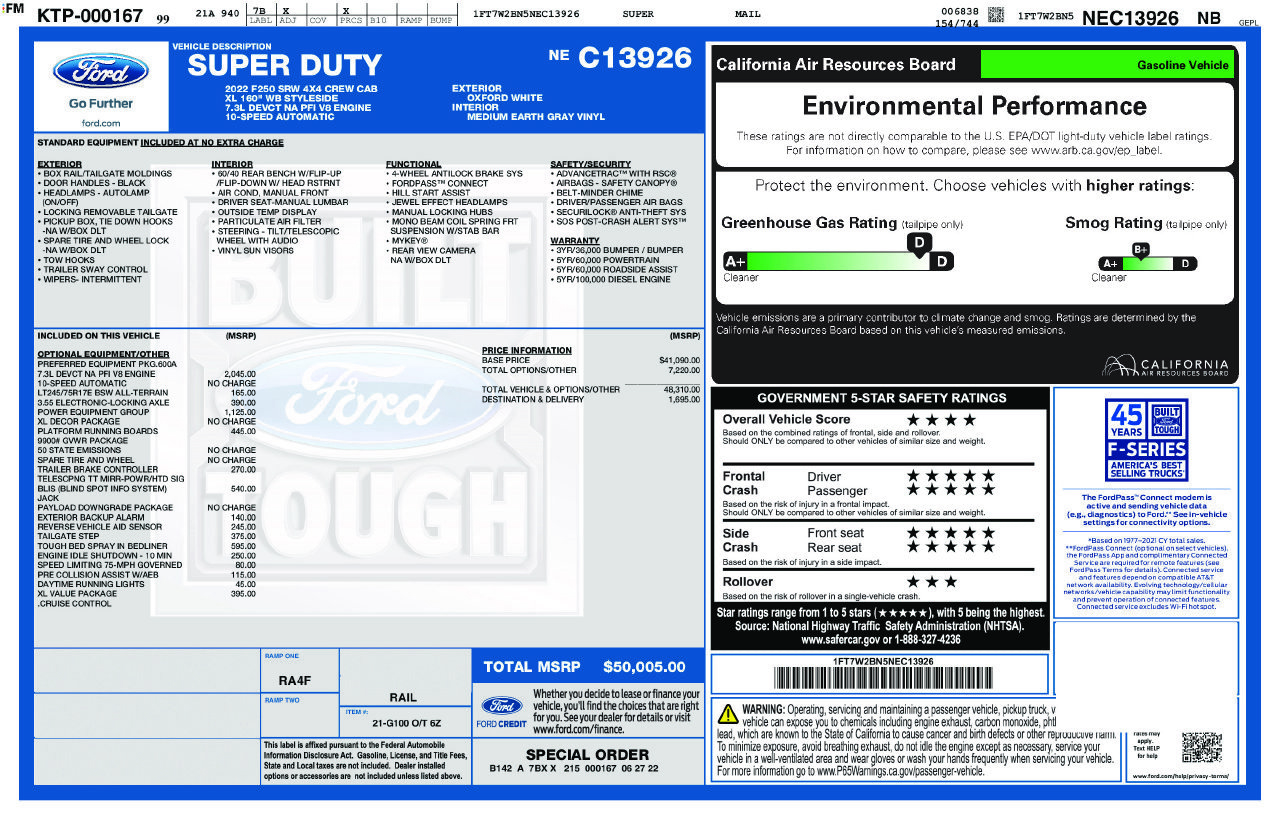 Used 2022 Ford F250 XL w/ Power Equipment Group AWD/4WD image 53