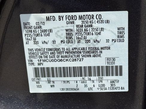 Used 2012 Ford Escape XLT image 29