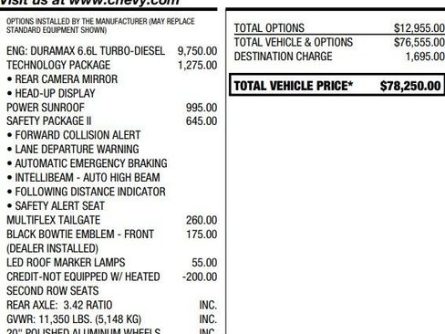 Used 2022 Chevrolet Silverado 2500 High Country w/ Technology Package image 2