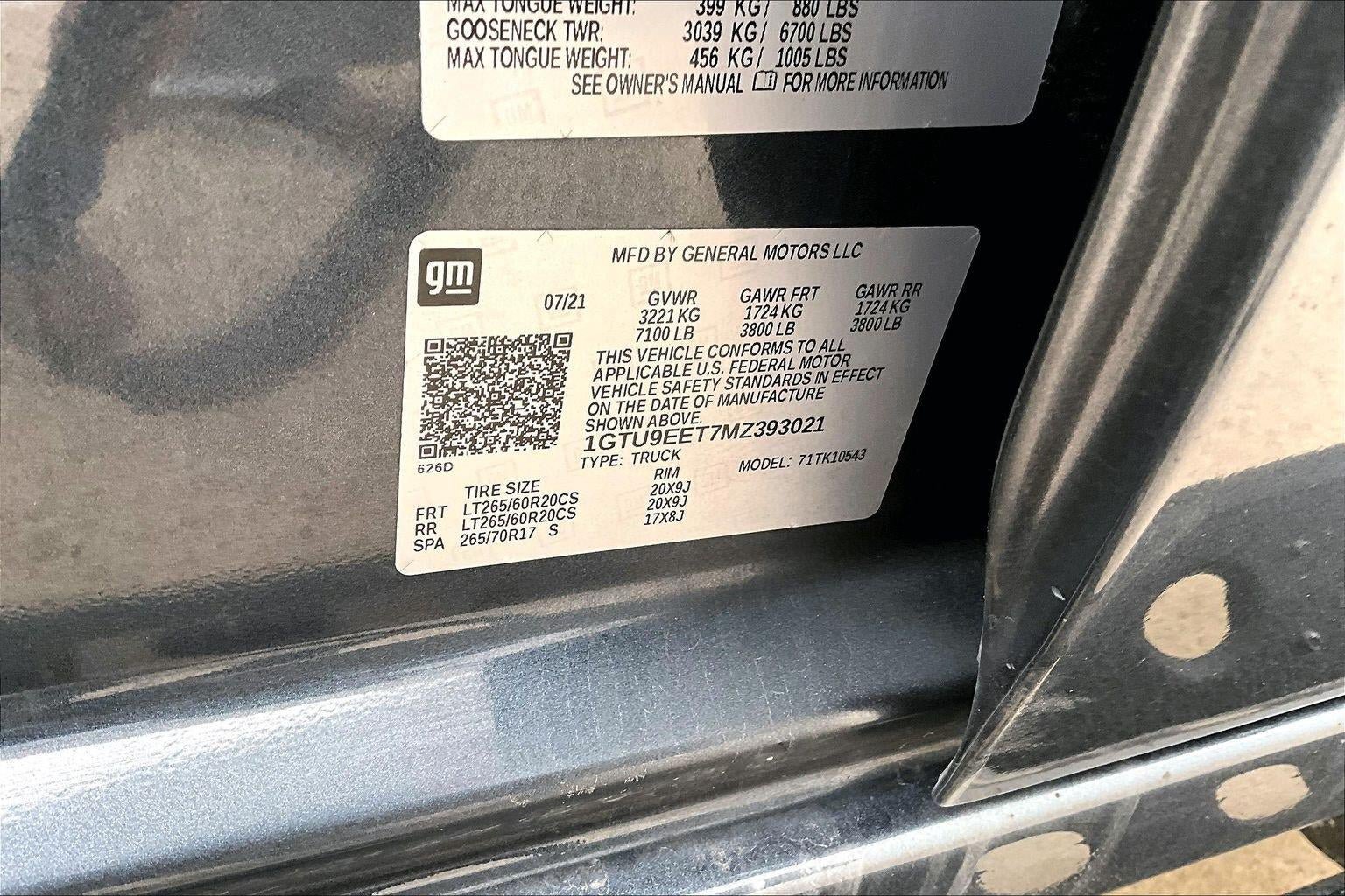 Used 2021 GMC Sierra 1500 AT4 AWD/4WD image 4