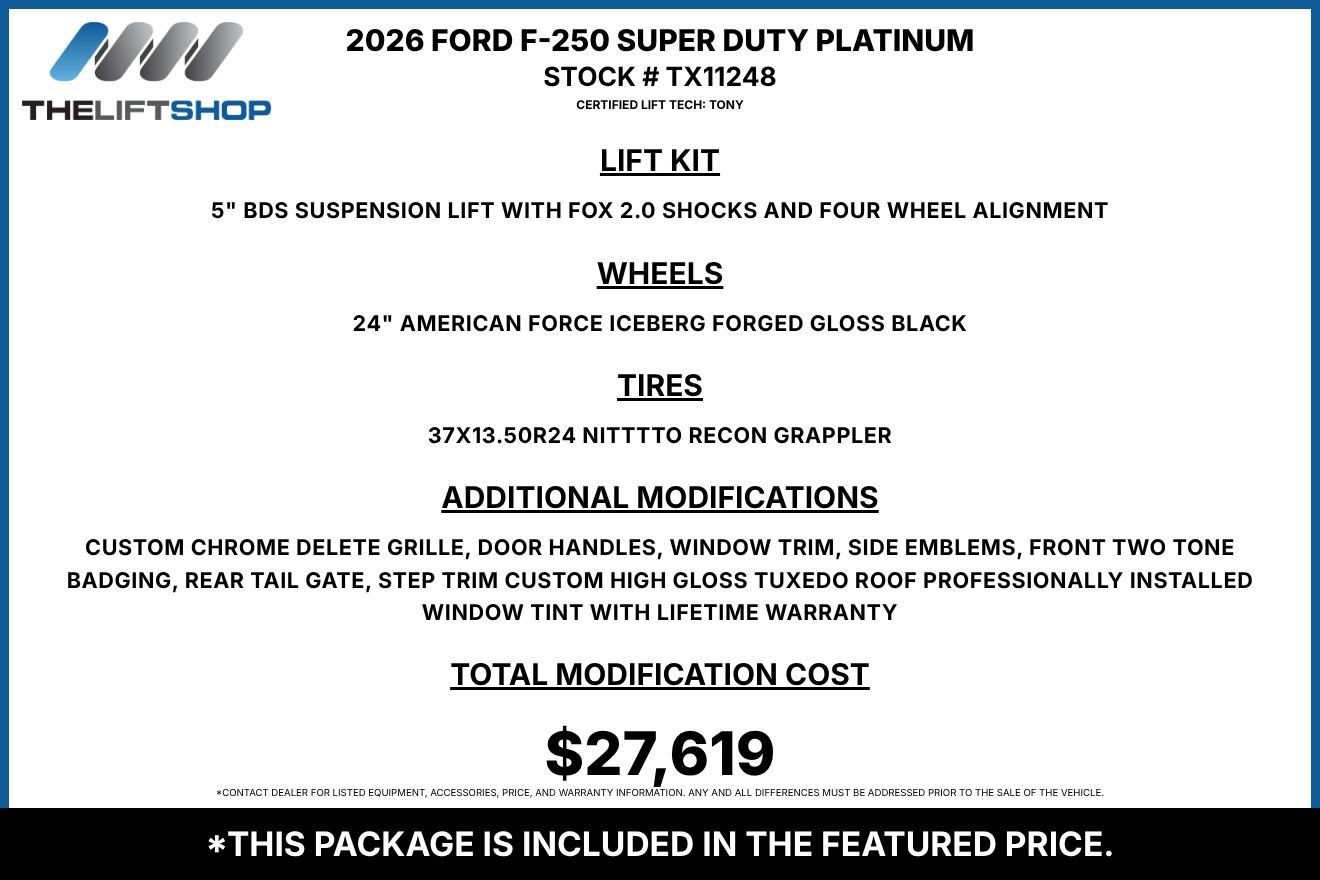 Used 2026 Ford F250 Platinum w/ Platinum Plus Package AWD/4WD image 2