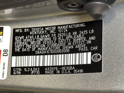 Certified 2025 Lexus ES 300h w/ Premium Package FWD image 32