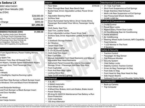 Used 2016 Kia Sedona LX w/ LX Convenience Package image 3