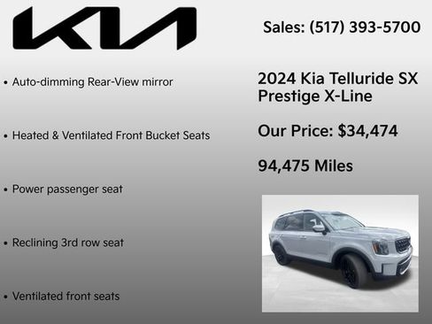 Used 2024 Kia Telluride SX Prestige X-Line AWD/4WD image 12